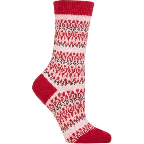 Women's 1 Pair Christmas Eve Wool Fairisle Socks Scarlette 2.5-5 Ladies - Falke - Modalova