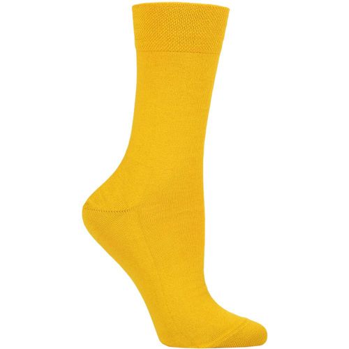 Women's 1 Pair Sensitive London Left And Right Comfort Cuff Cotton Socks Mimosa 35-38 - Falke - Modalova