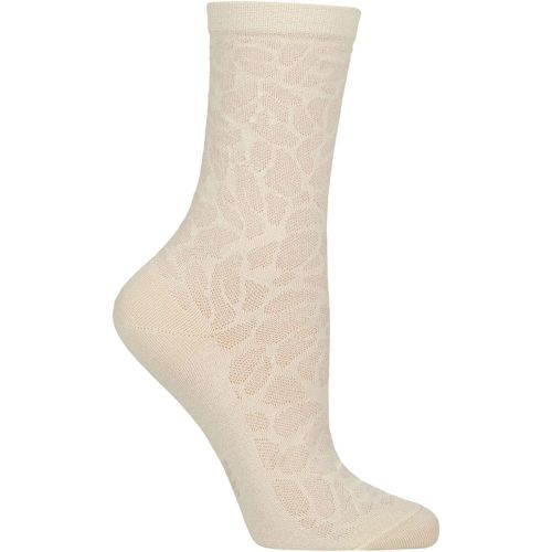 Women's 1 Pair Falke Creole Texture Animal Print Cotton Socks Off 5.5-6.5 Women's - SockShop - Modalova