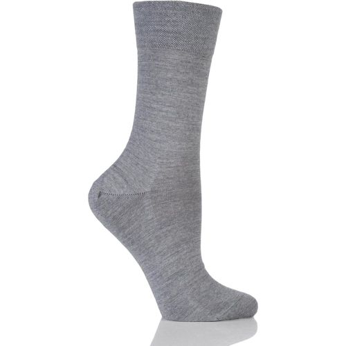 Pair Shetland Sensitive Berlin Merino Wool Left And Right Comfort Cuff Socks Ladies 2.5-5 Ladies - Falke - Modalova