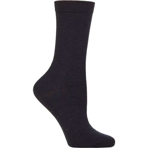 Ladies 1 Pair Falke Soft Merino Wool Socks Dark Navy 5.5-6.5 Ladies - SockShop - Modalova