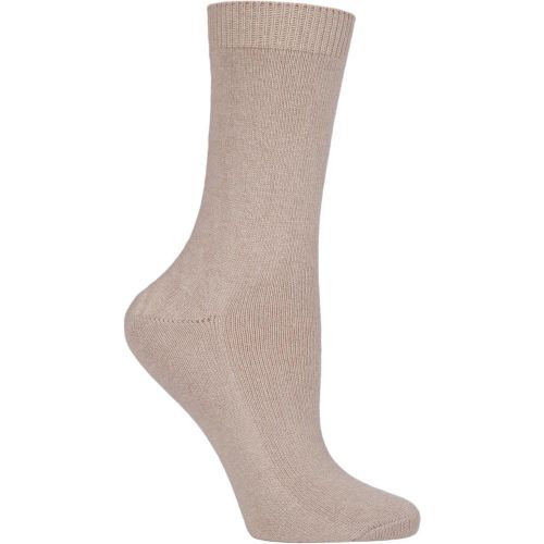 Pair Camel Cosy Wool and Cashmere Socks Ladies 2.5-5 Ladies - Falke - Modalova