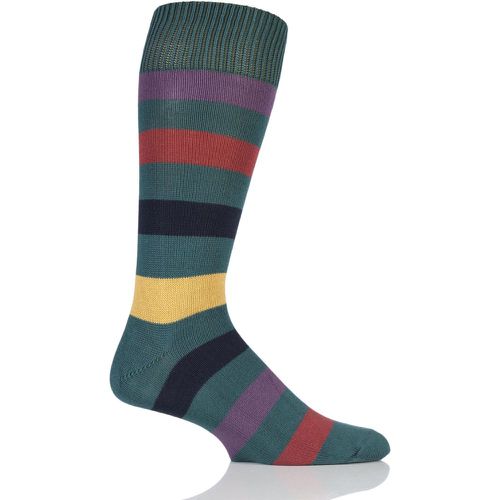 Pair Rich / Multi of London Bold Broad Stripe Cotton Socks Men's 7-11 Mens - SOCKSHOP of London - Modalova