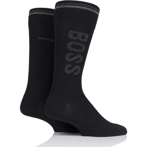 Pair BOSS Combed Cotton Boss Logo Socks Men's 5.5-8 Mens - Hugo Boss - Modalova