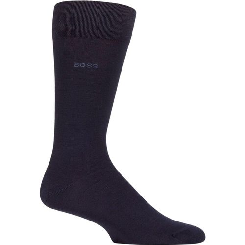 Mens 1 Pair BOSS Edward Plain Bamboo Socks Dark 8.5-11 Mens - Hugo Boss - Modalova