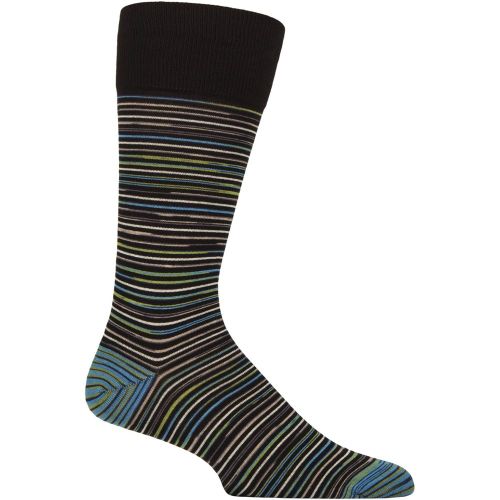 Mens 1 Pair Pantherella Atolla Organic Cotton Striped Socks 7.5-9.5 Mens - SockShop - Modalova