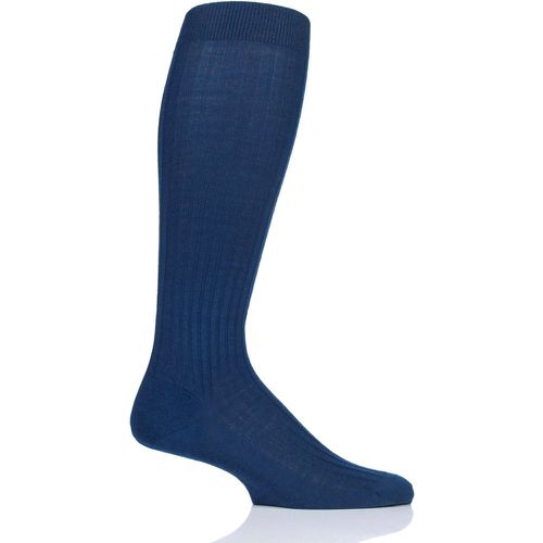 Pair Dark Merino Wool Rib Knee High Socks Men's 7.5-9.5 Mens - Pantherella - Modalova