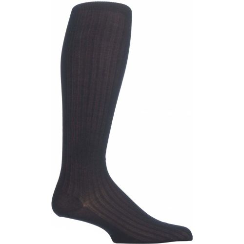 Pair Navy Merino Wool Rib Knee High Socks Men's 10-12 Mens - Pantherella - Modalova