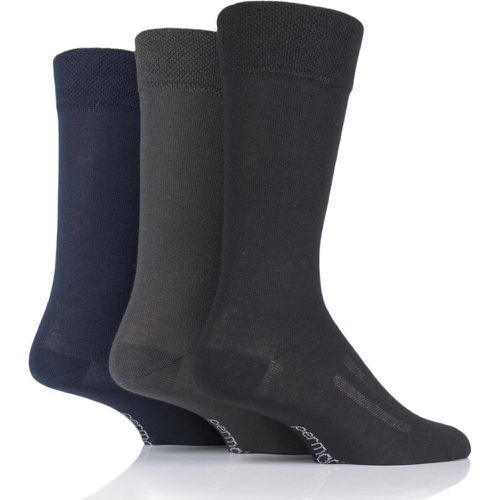 Mens and Ladies 3 Pair PermaCool Evaporation Cooling Socks Black / Navy / Charcoal 12-14 Unisex - SockShop - Modalova