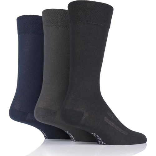 Mens and Women's 3 Pair PermaCool Evaporation Cooling Socks Black / Navy / Charcoal 12-14 Unisex - SockShop - Modalova