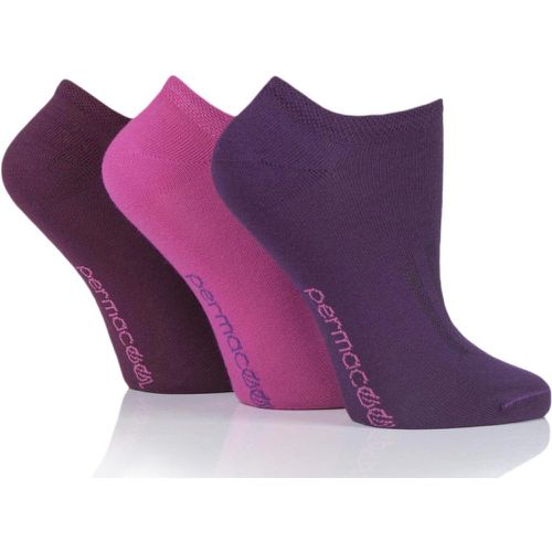 Mens and Women's 3 Pair PermaCool Evaporation Cooling Trainer Socks Pink / Purple 6-8.5 Unisex - SockShop - Modalova