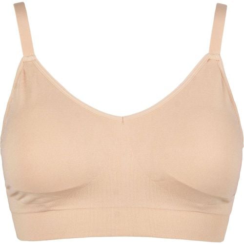 Women's 1 Pack Curvesque Support Wirefree Bra Nude UK 14-16 - Ambra - Modalova