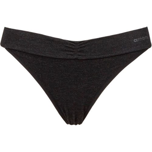 Ladies 1 Pack Bamboo Basics Bamboo Bikini Brief Underwear Charcoal/Marl UK 16-18 - Ambra - Modalova