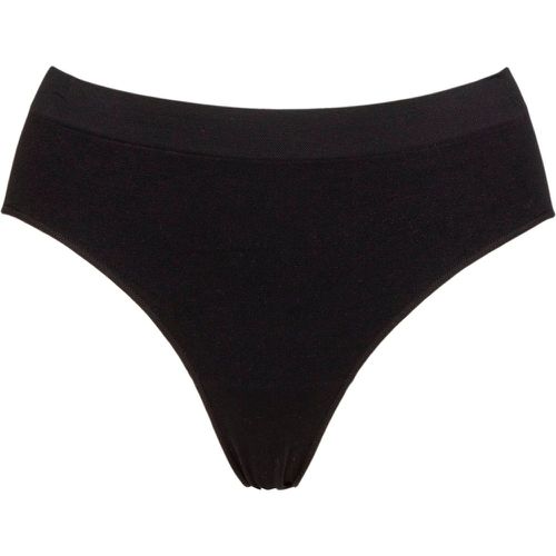 Ladies 1 Pack Bare Essentials Hi Cut Brief Underwear UK 10-12 - Ambra - Modalova