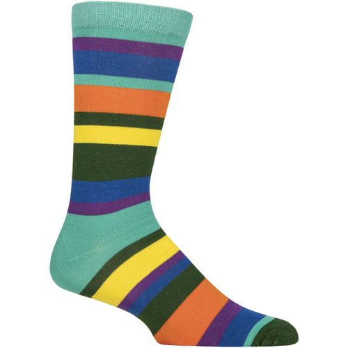 Mens and Women's 1 Pair Shared Earth Fair Trade Stripes Bamboo Socks Stripes UK 7-12 - SockShop - Modalova