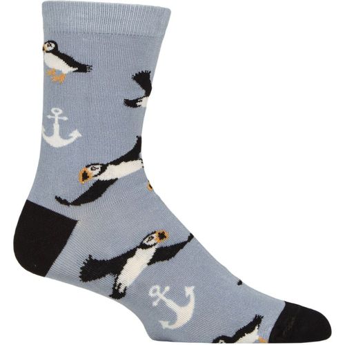 Mens and Women's 1 Pair Shared Earth Fair Trade Puffins Bamboo Socks Puffins UK 3-7 - SockShop - Modalova