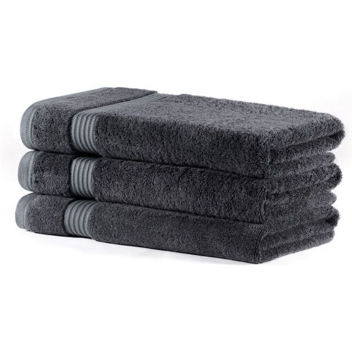 Lazy Panda 1 Premium Bamboo 700GSM Super Soft Bath Towel Charcoal 70cm x 125cm - SockShop - Modalova