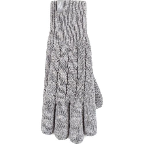 Ladies 1 Pair SOCKSHOP Willow Cable Gloves Light S/M - Heat Holders - Modalova