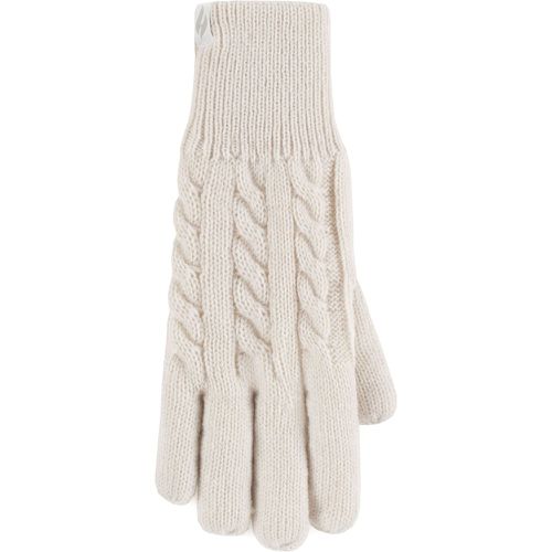 Ladies 1 Pair SOCKSHOP Willow Cable Gloves S/M - Heat Holders - Modalova