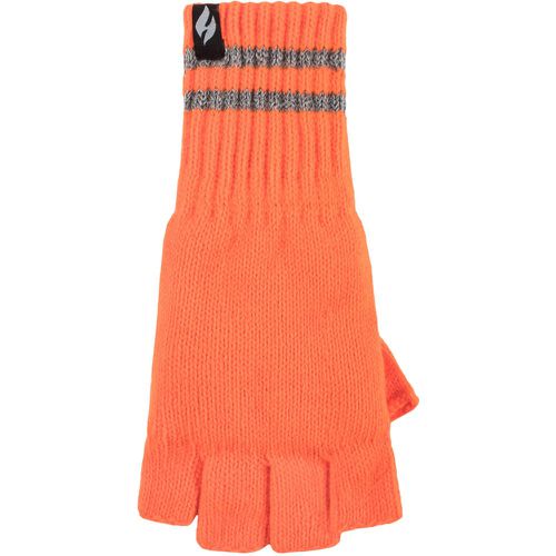 Mens 1 Pair SOCKSHOP 3.2 TOG Workforce Fingerless Gloves Bright One Size - Heat Holders - Modalova