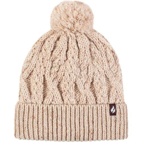 Ladies 1 Pack SOCKSHOP Salzburg Cable Knit Hat Natural One Size - Heat Holders - Modalova
