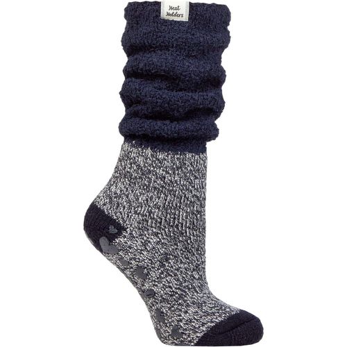 Women's 1 Pair Lounge Cosy Slouch Socks Hydra Navy / Ivory 4-8 - Heat Holders - Modalova