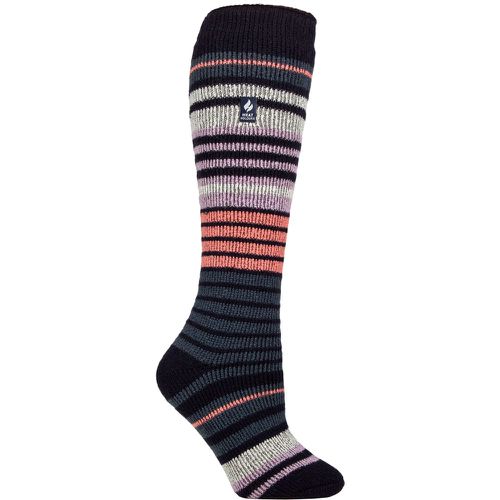 Women's 1 Pair Heat Holders 2.3 TOG Thermal Ski Socks Navy / Blue Sapphire 4-8 - SockShop - Modalova