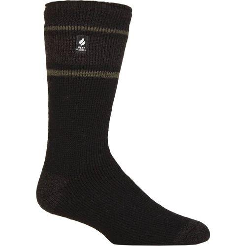 Mens 1 Pair SOCKSHOP 2.3 TOG Patterned and Plain Thermal Socks Fraser / Charcoal 6-11 - Heat Holders - Modalova