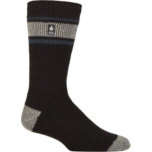 Mens 1 Pair SOCKSHOP 2.3 TOG Patterned and Plain Thermal Socks Fraser Charcoal / Mid 6-11 - Heat Holders - Modalova