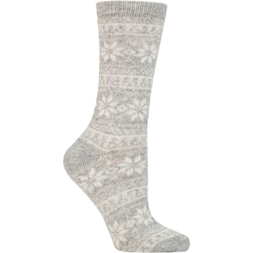 Women's 1 Pair Cashmere Fairisle Socks One Size - Charnos - Modalova