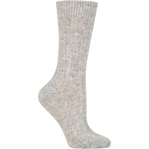 Women's 1 Pair Cashmere Ribbed Socks One Size - Charnos - Modalova