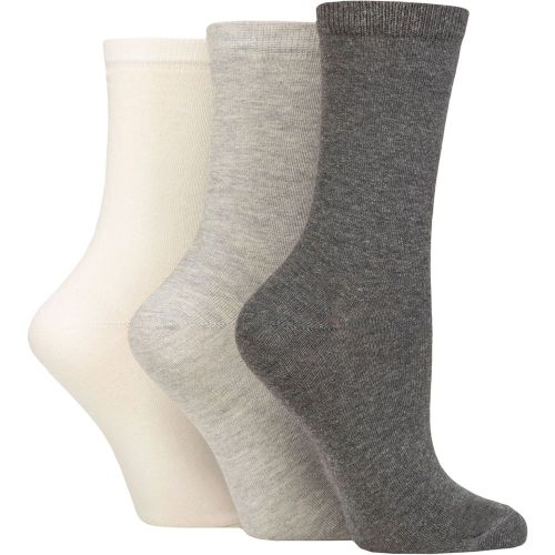 Women's 3 Pair Organic Cotton Ankle Socks One Size - Charnos - Modalova