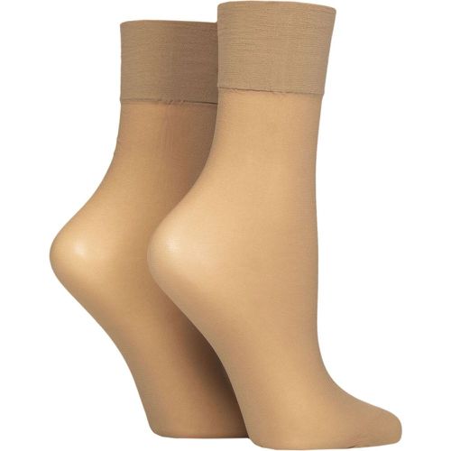 Women's 2 Pair 15 Denier Trouserwear Ankle Highs Champagne - Charnos - Modalova