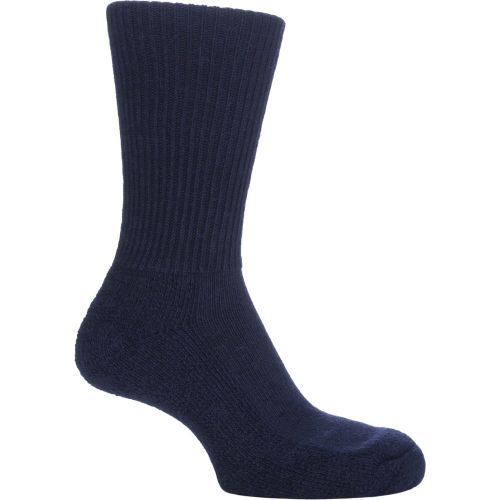 Pair Navy of London Alpaca Ribbed Boot Socks With Cushioning Unisex 4-7 Unisex - SOCKSHOP of London - Modalova