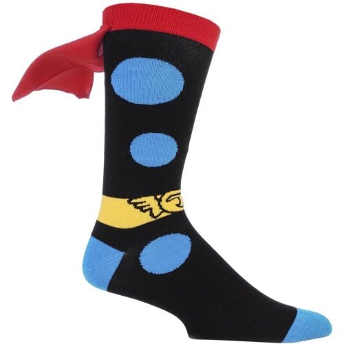 Pair Marvel Thor Cape Cotton Socks Men's 6-11 Mens - Film & TV Characters - Modalova