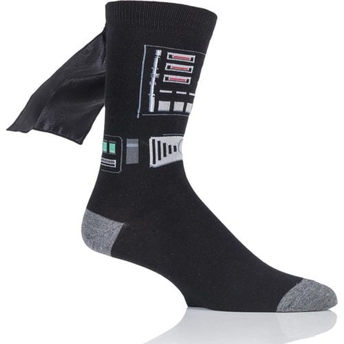 Pair Disney Star Wars Darth Vader Cape Socks Men's 11-13 Mens - Film & TV Characters - Modalova