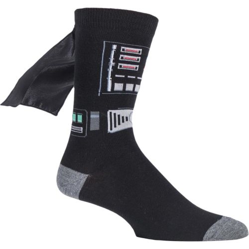 Pair Disney Star Wars Darth Vader Cape Socks Men's 11-13 Mens - Film & TV Characters - Modalova