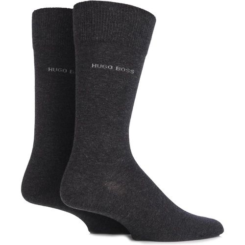 Pair Charcoal BOSS Plain 75% Cotton Socks Men's 5.5-8 Mens - Hugo Boss - Modalova