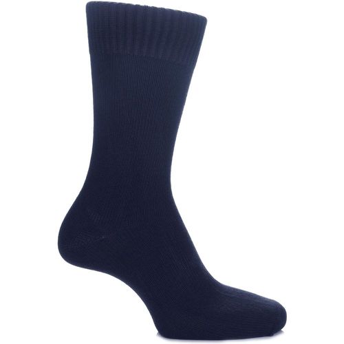 Pair Navy of London Bamboo Plain Knit True Socks Unisex 8-10 Unisex - SOCKSHOP of London - Modalova