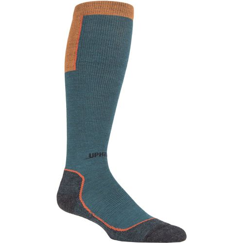 UpHillSport 1 Pair Ouna 4 Layer Merino Wool Compression Ski Socks Teal 3-5 Unisex - Uphill Sport - Modalova