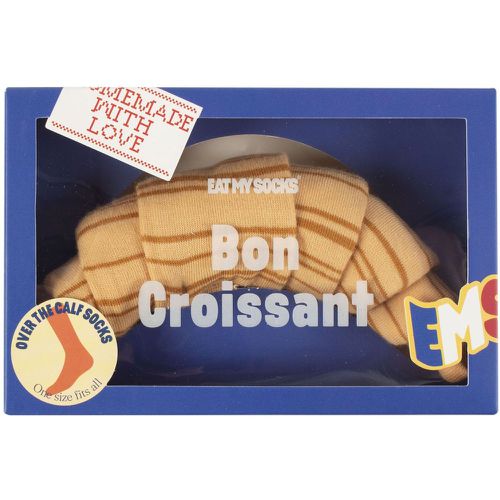 EAT MY SOCKS 1 Pair Bon Croissant Cotton Socks Croissant One Size - SockShop - Modalova