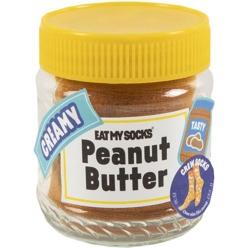 Pair Peanut Butter Cotton Socks Peanut Butter One Size - EAT MY SOCKS - Modalova