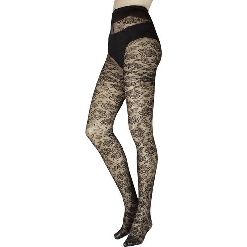 Women's 1 Pair Trasparenze Enif Flora Lace Tights M - SockShop - Modalova