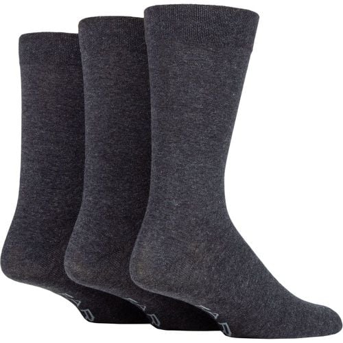 Mens 3 Pair Plain Comfort Cuff Socks 6-11 Mens - Farah - Modalova