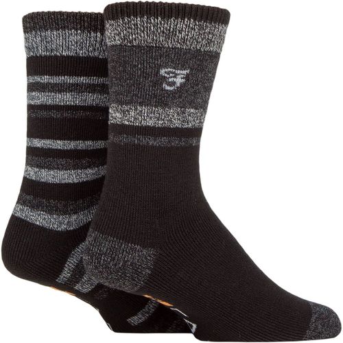 Pair Black / Charcoal / Grey Brushed Inner Boot Socks Men's 6-11 Mens - Farah - Modalova