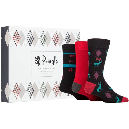 Mens 7 Pair 7 Days of Socks Christmas Gift Set Multi 7-11 Mens - Pringle - Modalova