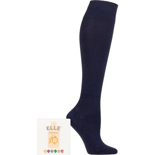 Women's 1 Pair Milk Socks with Massage Sole Navy S - Elle - Modalova