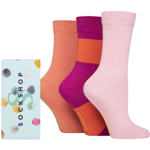 Women's 3 Pair Bamboo Bright Gift Boxed Socks Sex On The Beach 4-8 Ladies - SockShop - Modalova