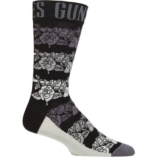 Music Collection 1 Pair Guns N' Roses Cotton Socks Pistols One Size - SockShop - Modalova