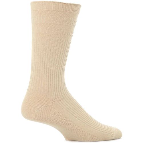 Pair Oatmeal Original Cotton Softop Socks Men's 13-15 Mens - HJ Hall - Modalova